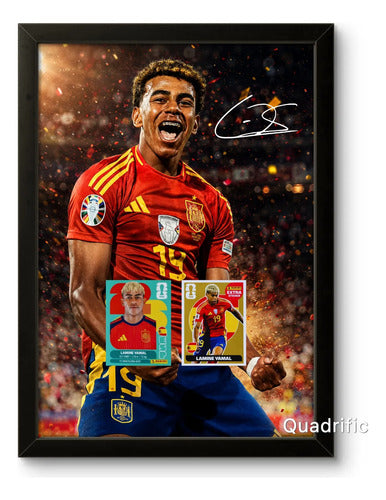 Kit 8 Quadros Jogares Lendários- Cr7,messi,ney,haaland,yamal