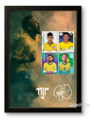Kit 8 Quadros Jogares Lendários- Cr7,messi,ney,haaland,yamal