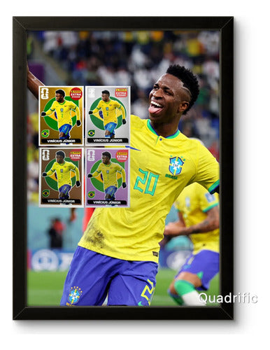 Kit 8 Quadros Jogares Lendários- Cr7,messi,ney,haaland,yamal