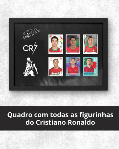 Quadro Cristiano Ronaldo - Todas As Figurinhas Copa Do Mundo
