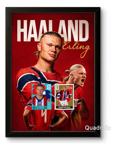 Kit 8 Quadros Jogares Lendários- Cr7,messi,ney,haaland,yamal
