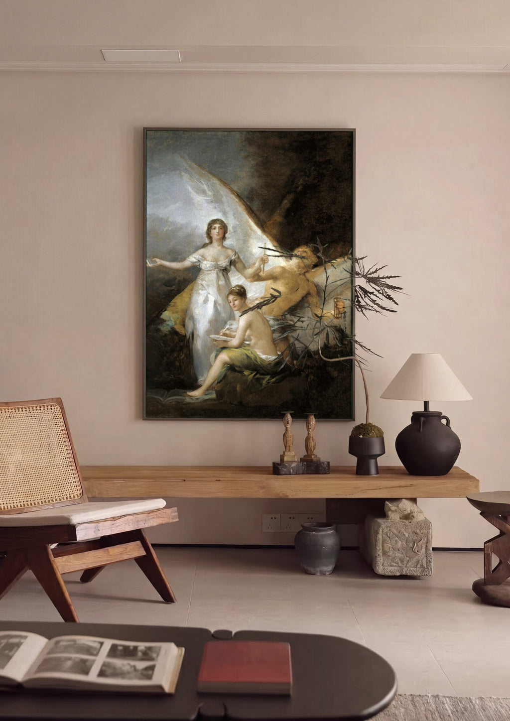Quadro Decorativo A Verdade, o Tempo e a História - Goya | quadro emoldurado na parede