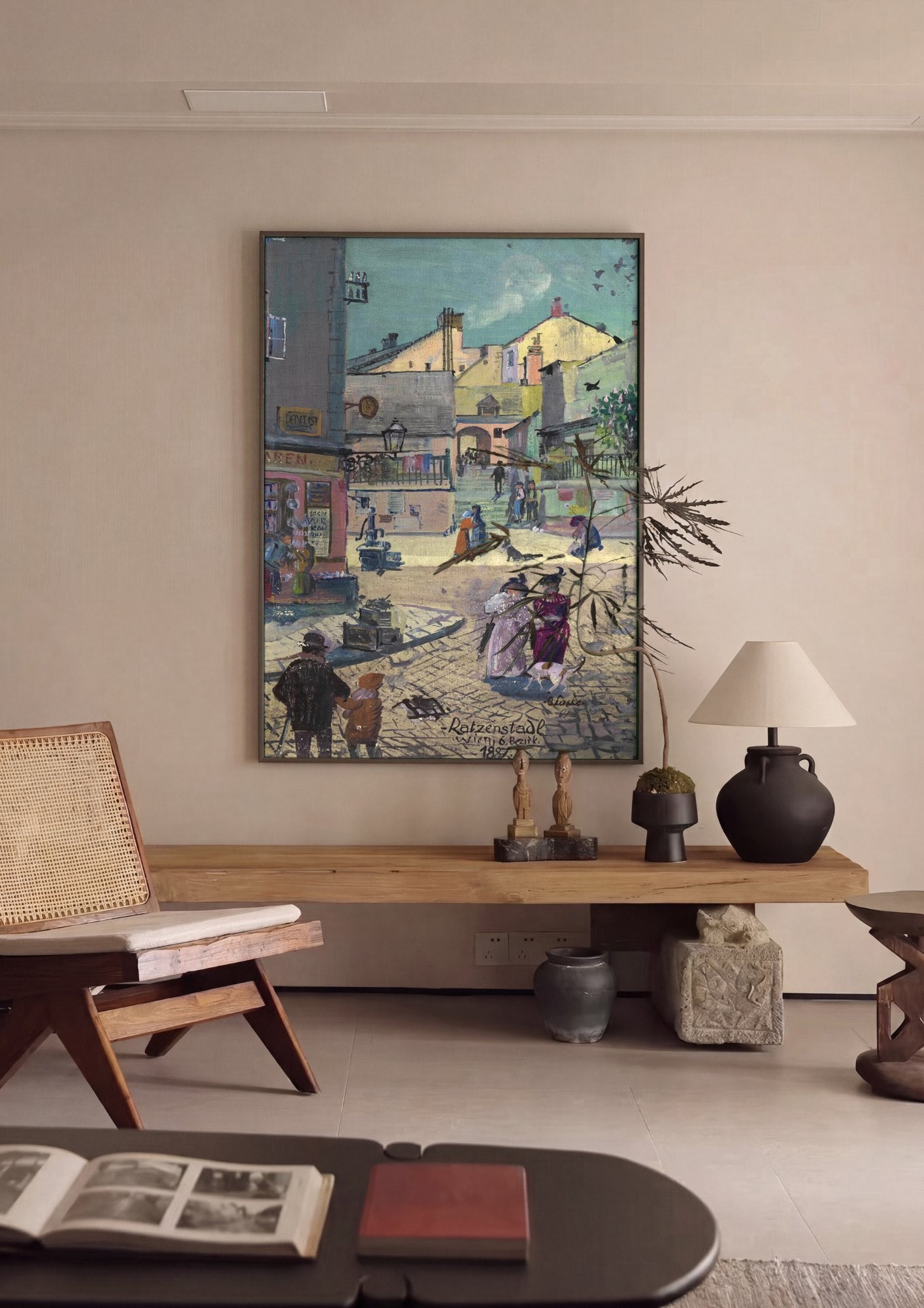 Quadro Decorativo Ratzanstadl, Viena - Oskar Laske | quadro emoldurado na parede