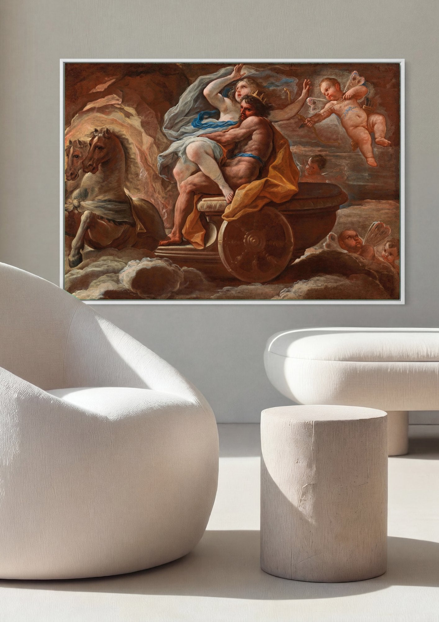 Quadro Decorativo O Rapto de Proserpina - Luca Giordano | quadro emoldurado na parede