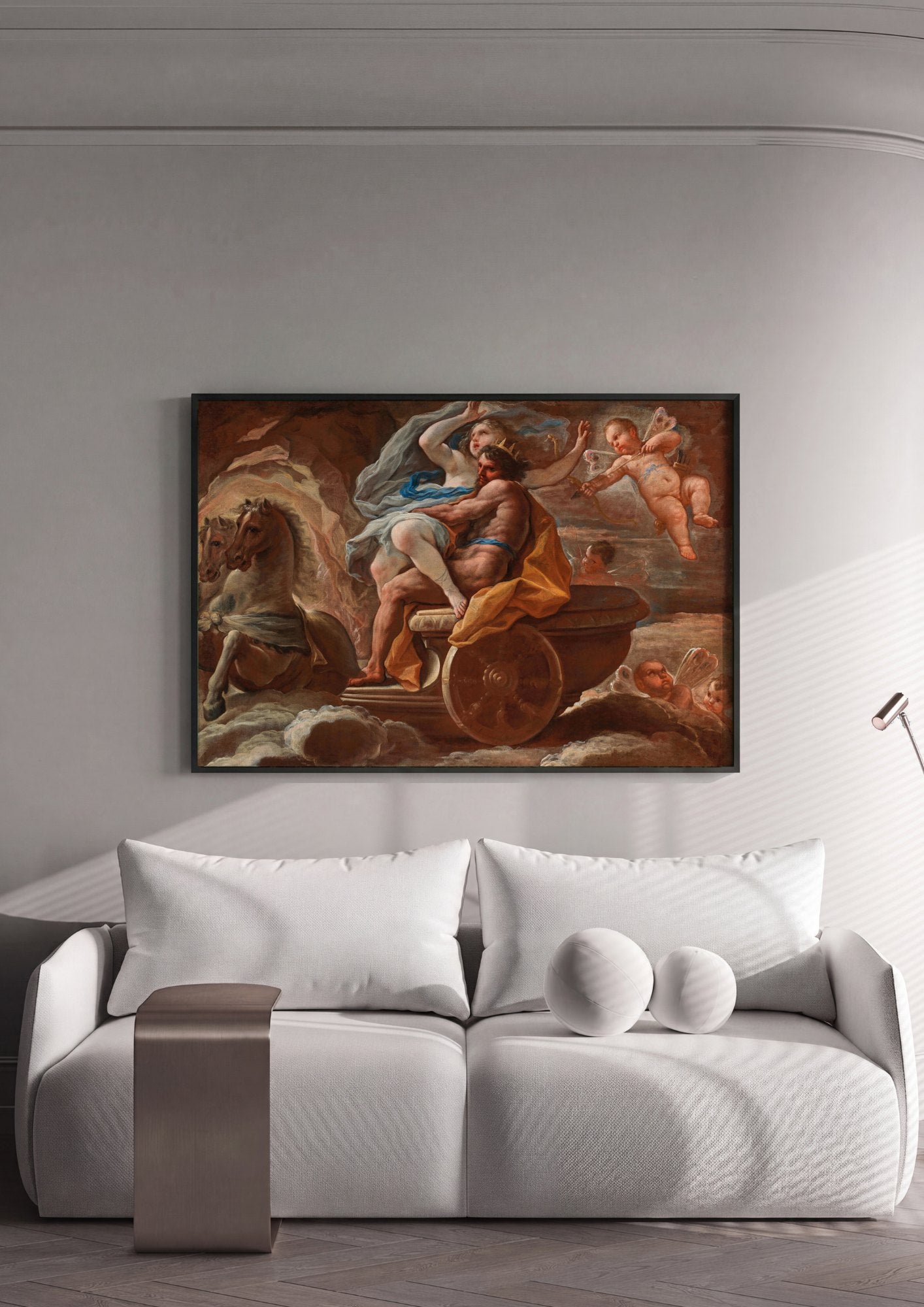 Quadro Decorativo O Rapto de Proserpina - Luca Giordano | quadro emoldurado na parede