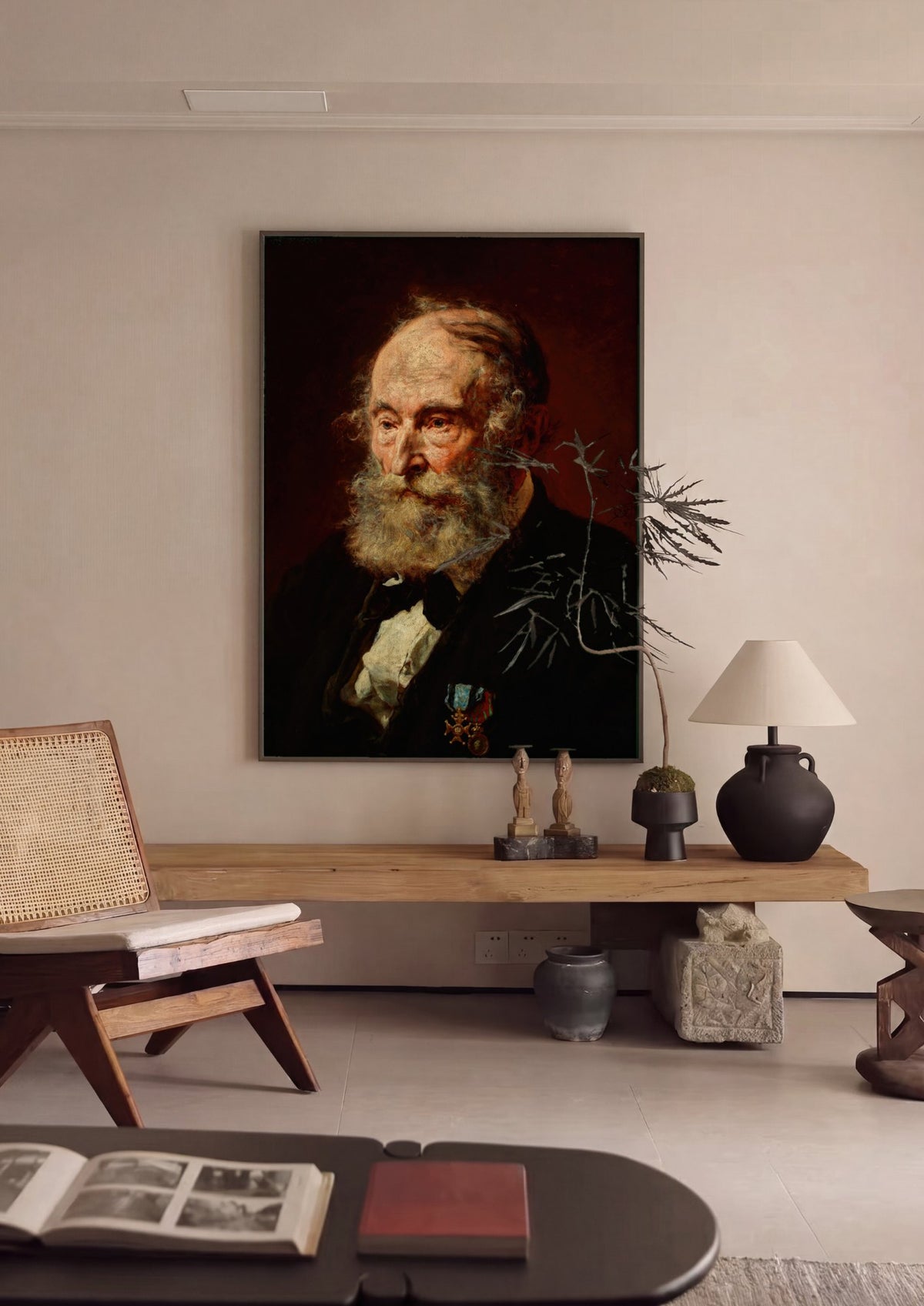 Quadro Decorativo Retrato de um Homem - Jan Matejko | quadro emoldurado na parede