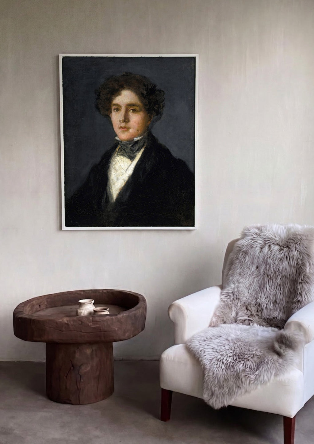 Quadro Decorativo Retrato de Jovem - Goya | quadro emoldurado na parede
