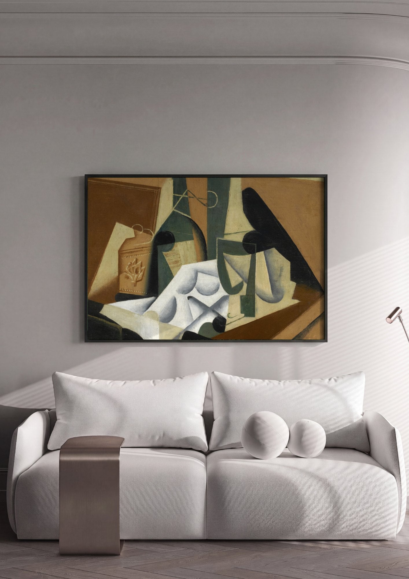 Quadro Decorativo Natureza-Morta Cubista - Juan Gris | quadro emoldurado na parede