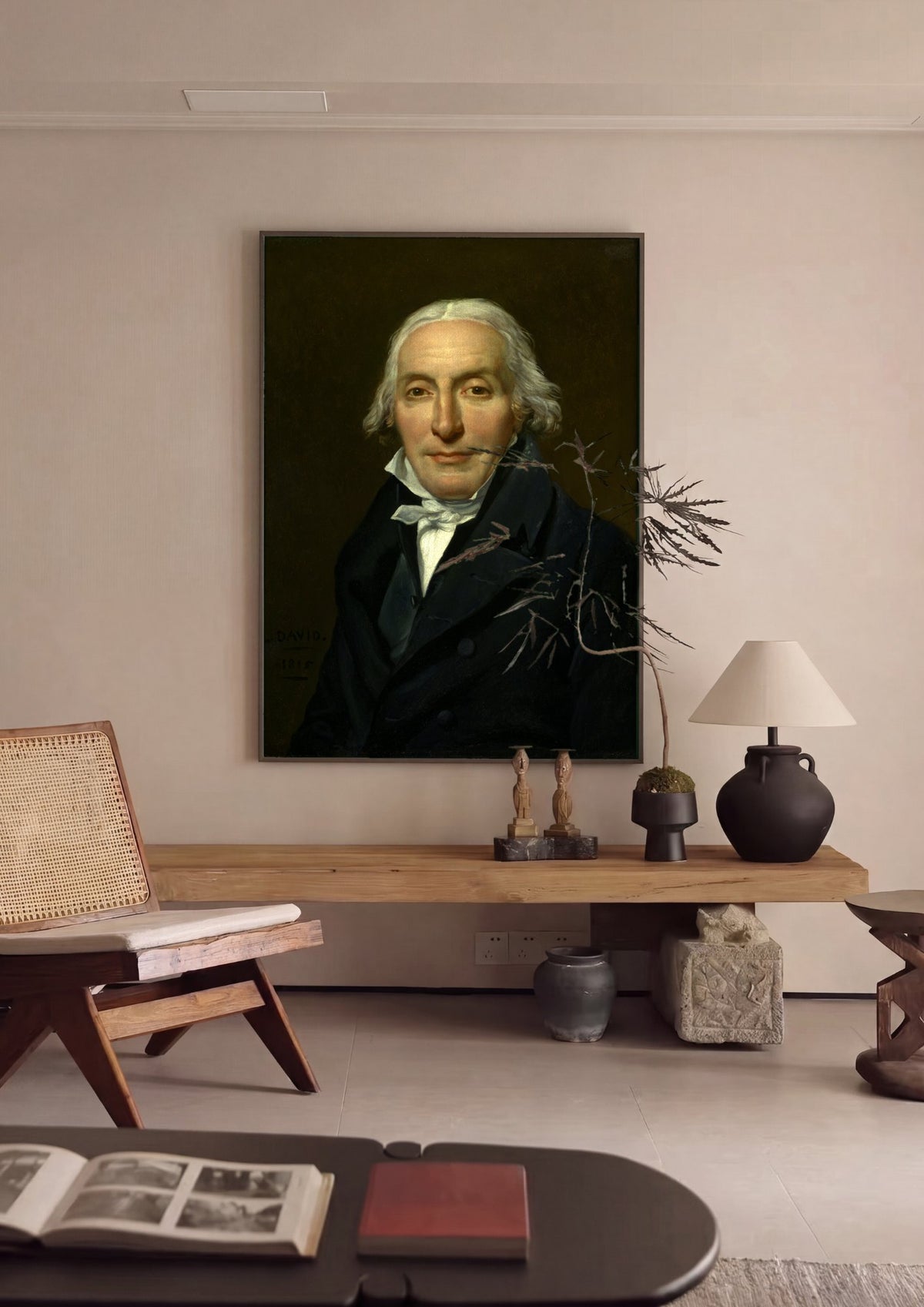 Quadro Decorativo Retrato de Joseph Bonaparte - Jacques-Louis David | quadro emoldurado na parede