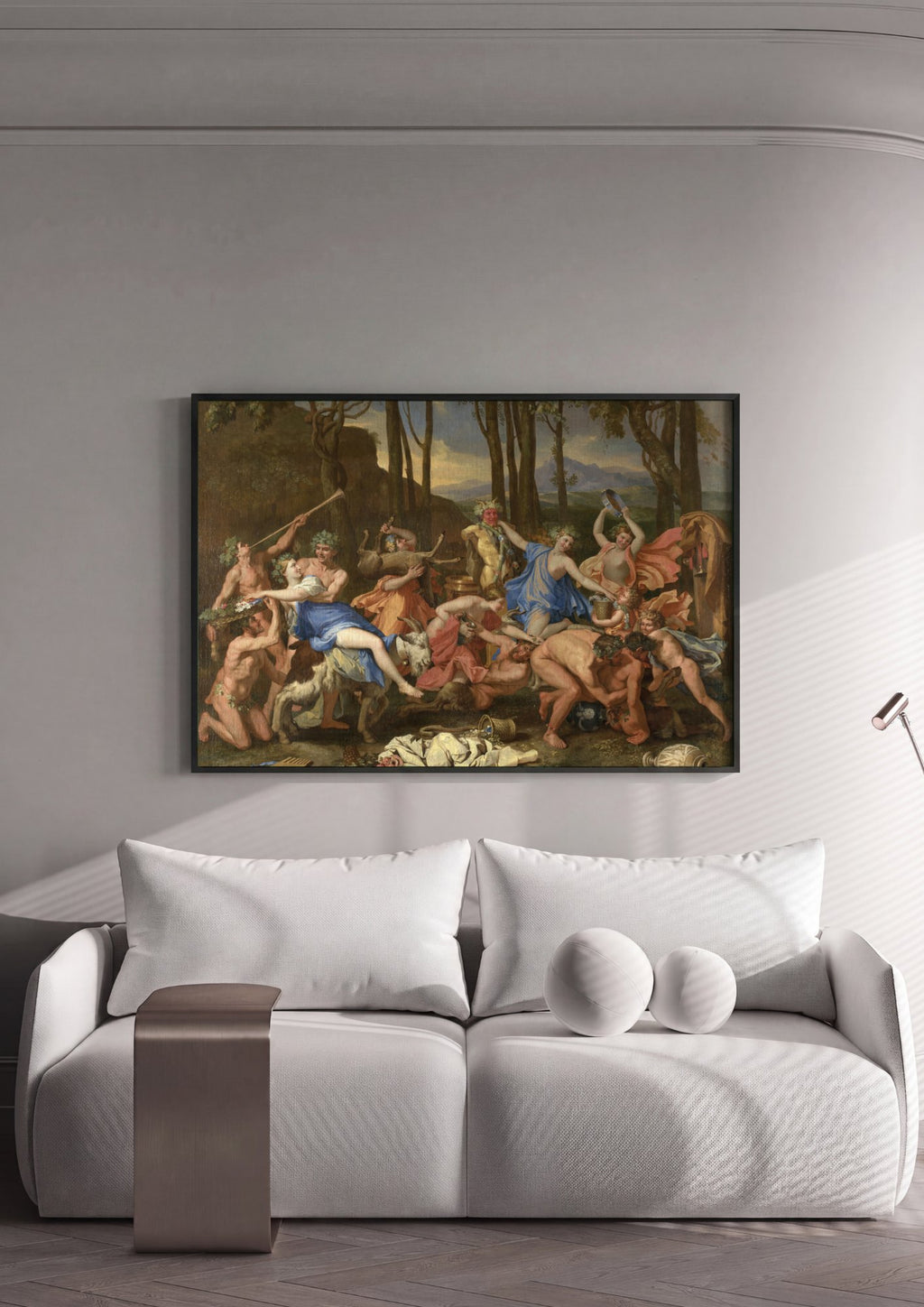 Quadro Decorativo O Triunfo de Pã - Nicolas Poussin | quadro emoldurado na parede