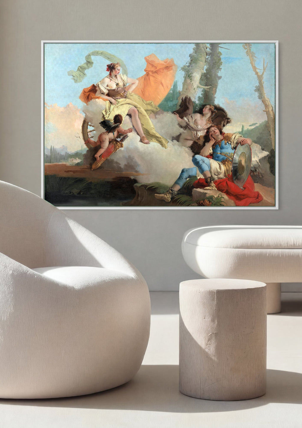 Quadro Decorativo A Força da Eloquência - Tiepolo | quadro emoldurado na parede