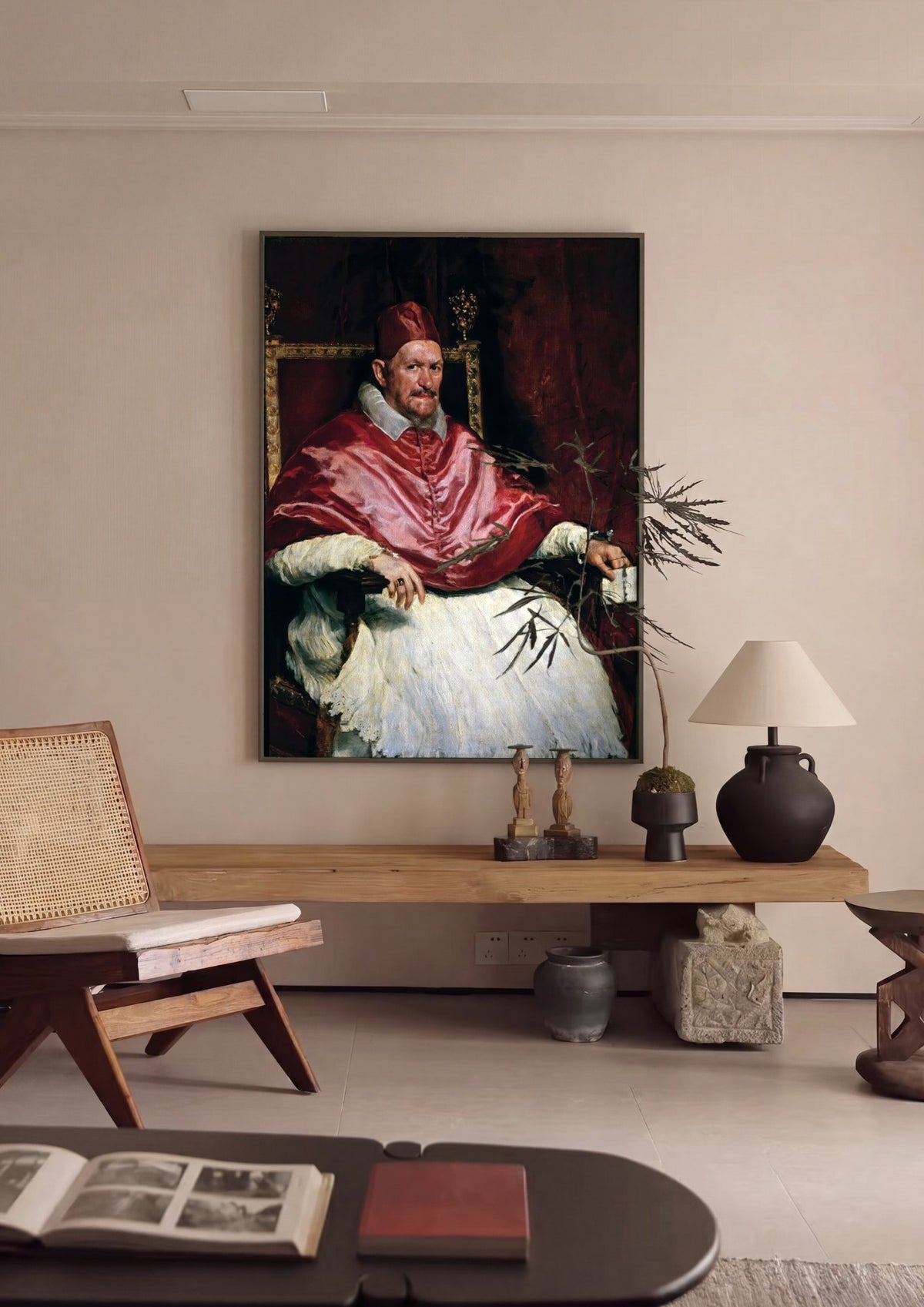 Quadro Decorativo Inocêncio X - Diego Velázquez | quadro emoldurado na parede