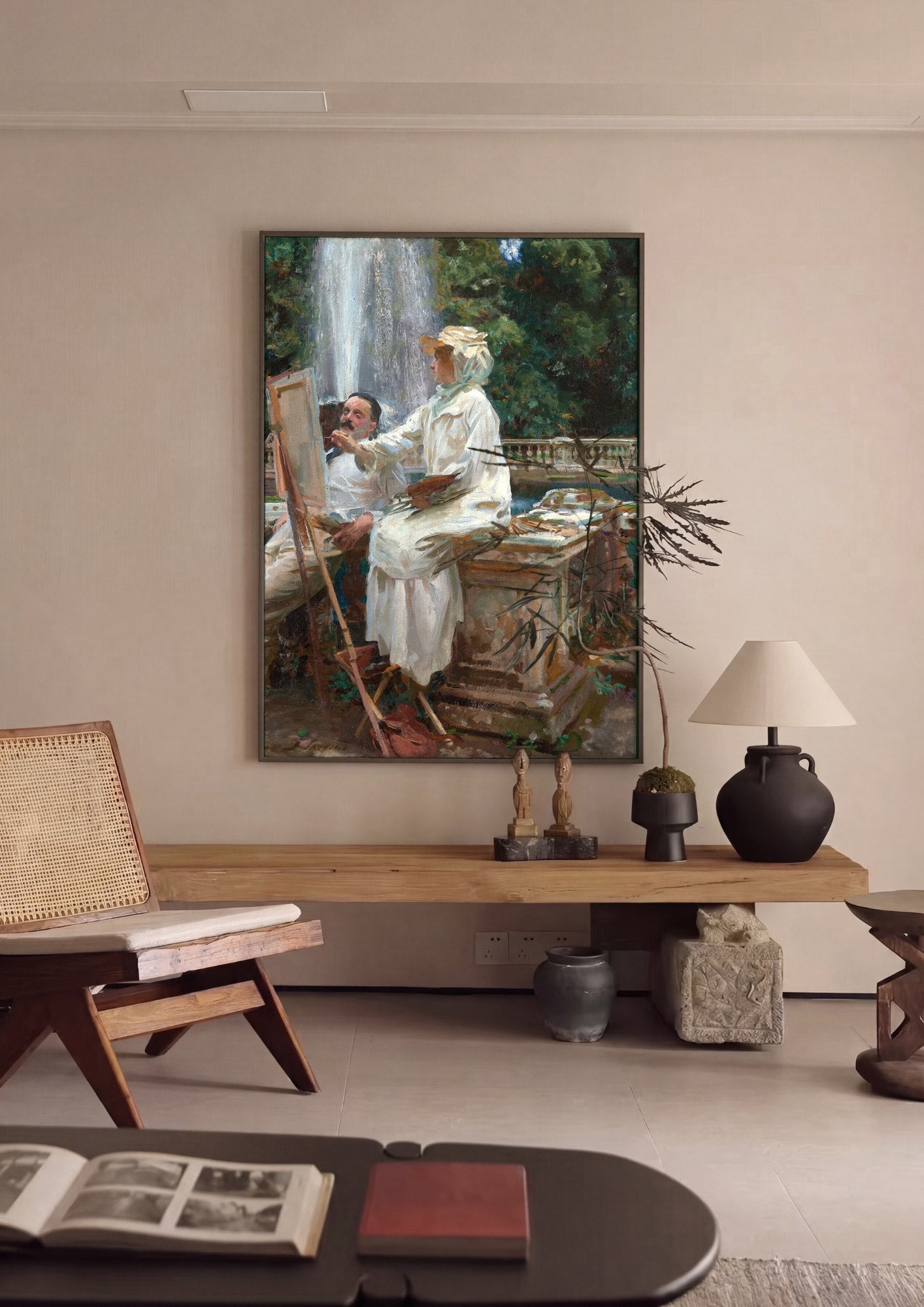 Quadro Decorativo 'A Sesta' - John Singer Sargent | quadro emoldurado na parede