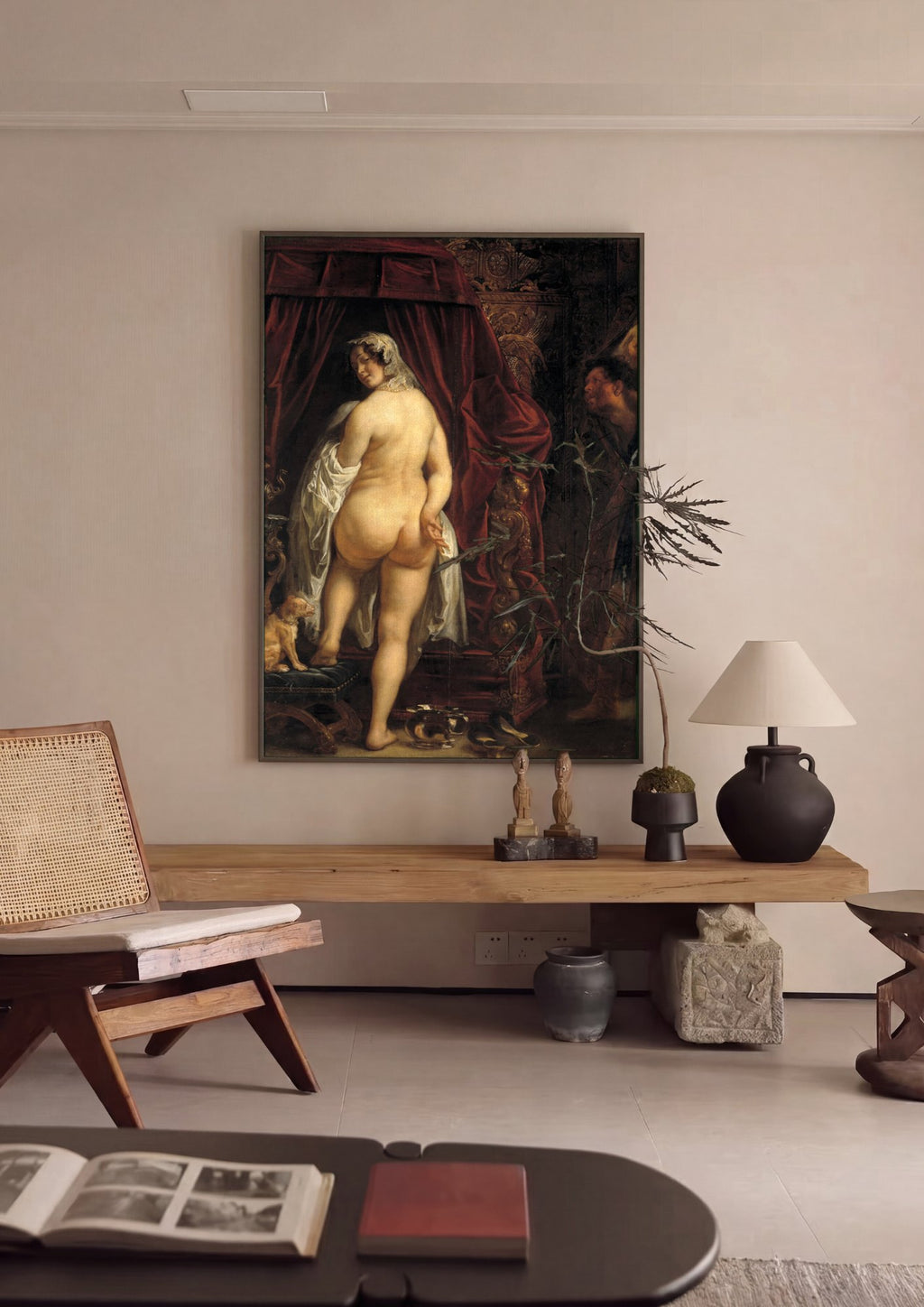 Quadro Decorativo Susana e os Ancioes - Jacob Jordaens | quadro emoldurado na parede