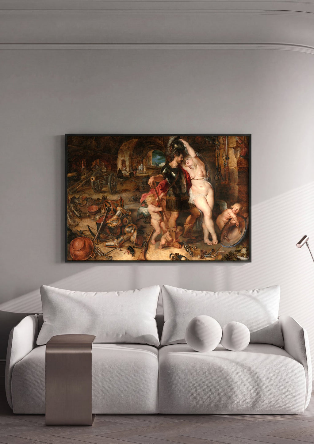 Quadro Decorativo A Alegoria da Paz e da Guerra - Rubens | quadro emoldurado na parede