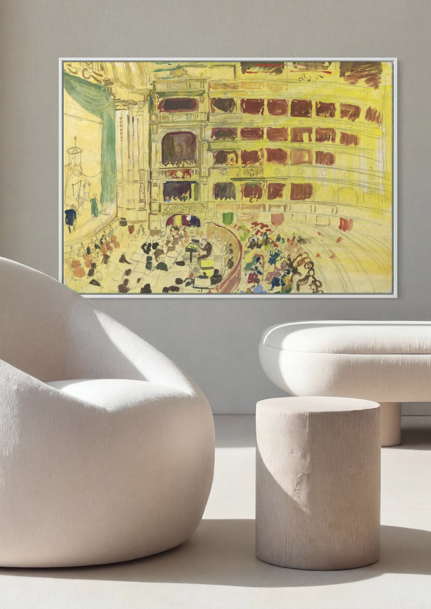 Quadro Decorativo Concerto em Viena - Oskar Laske | quadro emoldurado na parede