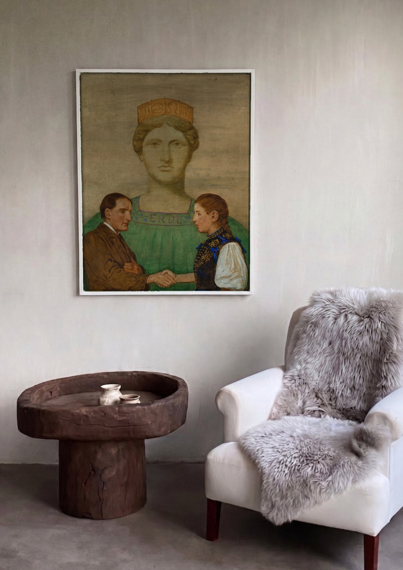 Quadro Decorativo A Terra - Hans Thoma | quadro emoldurado na parede