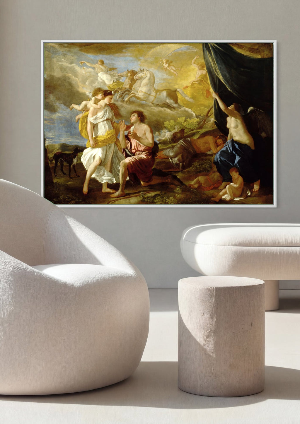 Quadro Decorativo Aurora e Céfalo - Nicolas Poussin | quadro emoldurado na parede