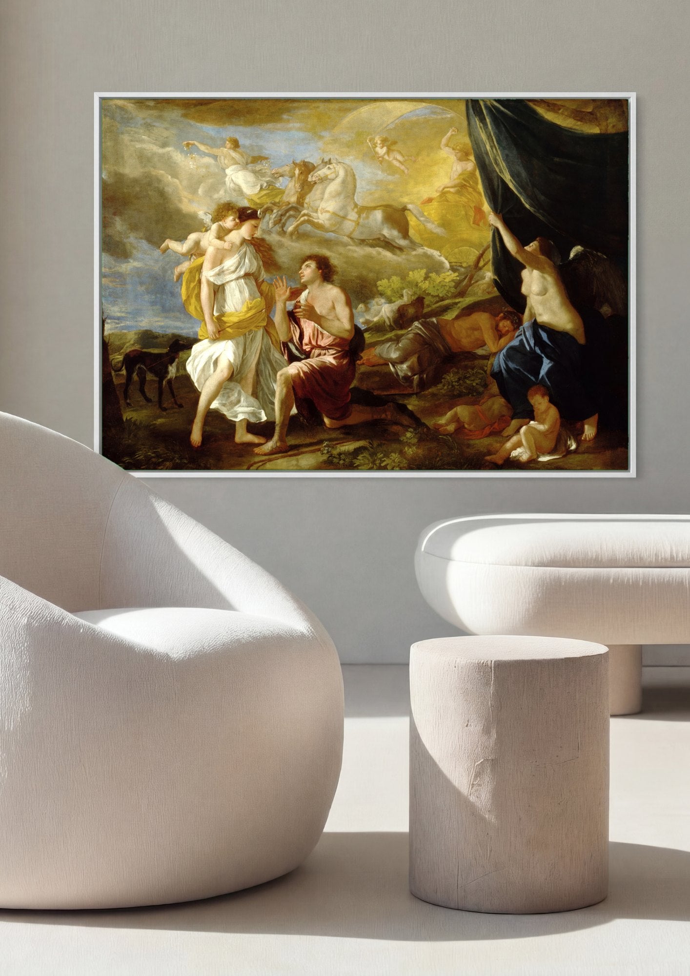 Quadro Decorativo Aurora e Céfalo - Nicolas Poussin | quadro emoldurado na parede