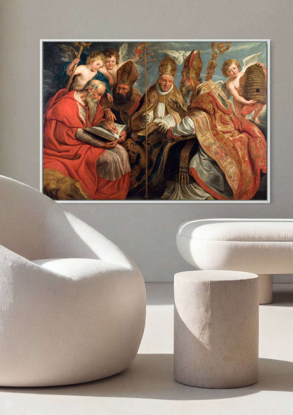 Quadro Decorativo Os Quatro Doutores da Igreja - Jacob Jordaens | quadro emoldurado na parede