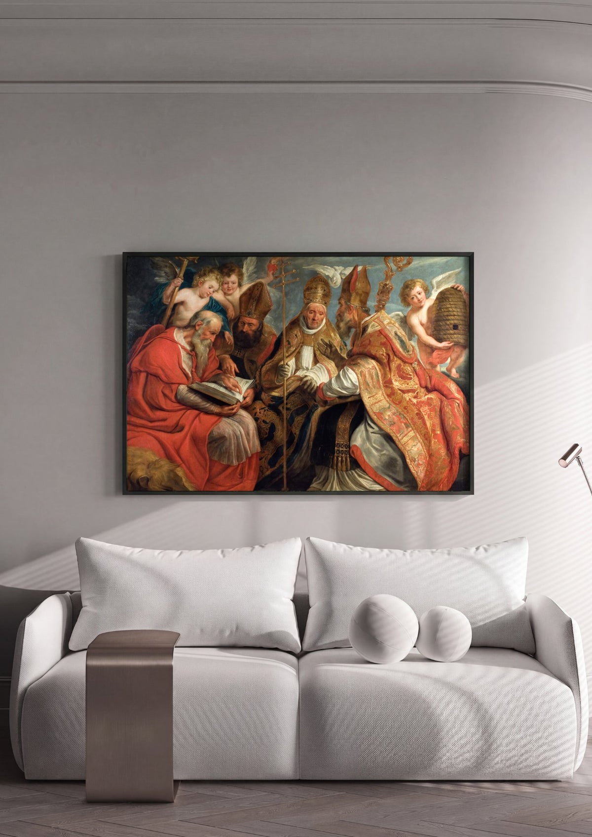 Quadro Decorativo Os Quatro Doutores da Igreja - Jacob Jordaens | quadro emoldurado na parede