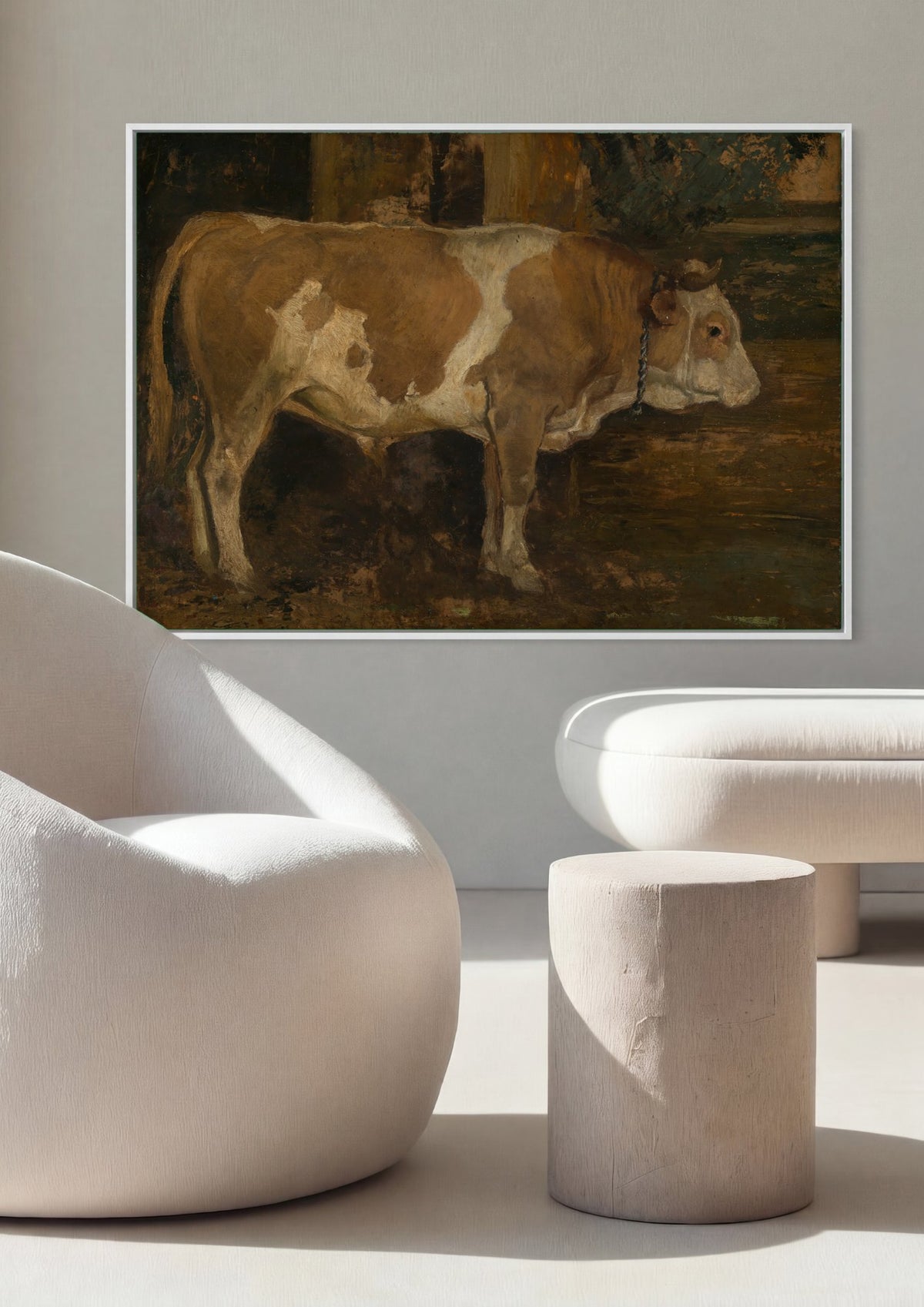 Quadro Decorativo Vaca - Hans Thoma | quadro emoldurado na parede