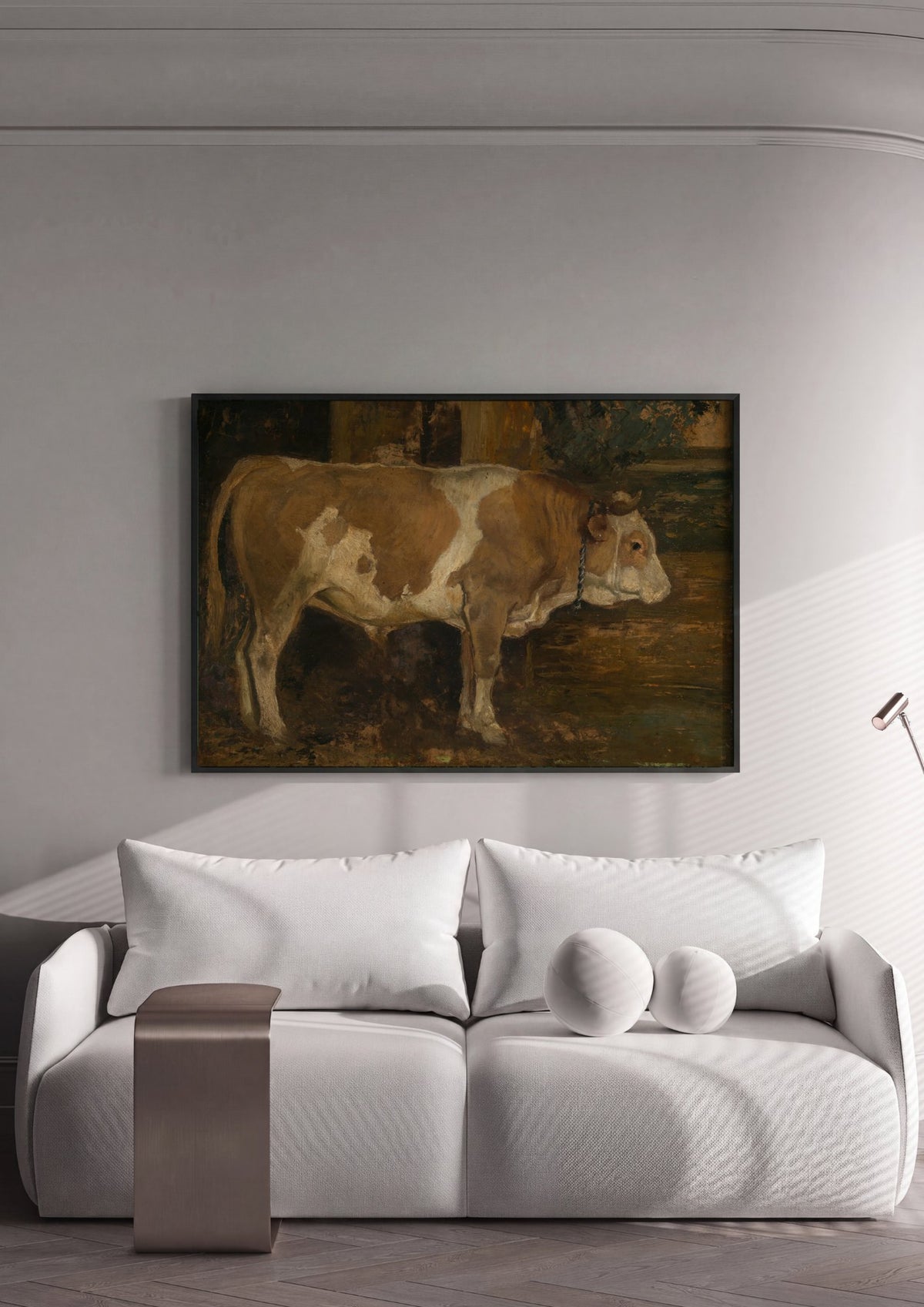 Quadro Decorativo Vaca - Hans Thoma | quadro emoldurado na parede