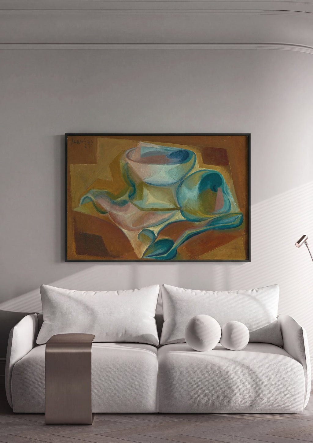 Quadro Decorativo Natureza-Morta Cubista - Juan Gris | quadro emoldurado na parede