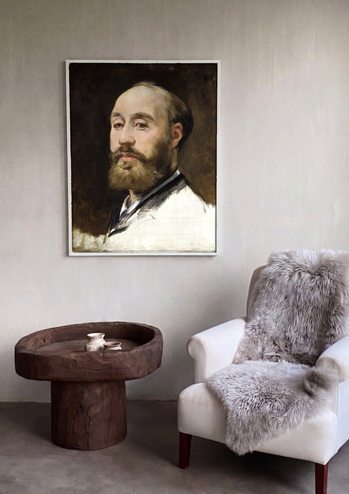 Quadro Decorativo Retrato de Stephane Mallarmé - Edouard Manet | quadro emoldurado na parede