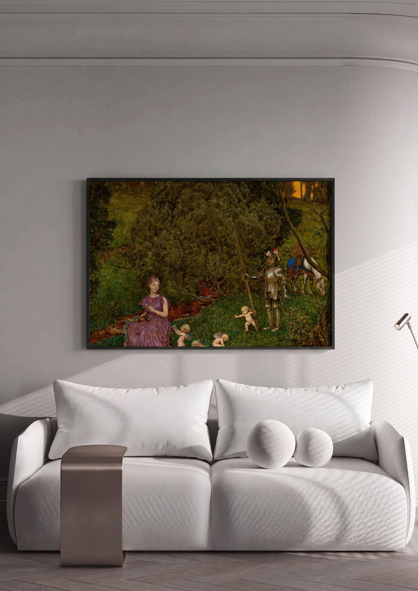Quadro Decorativo A Primavera - Hans Thoma | quadro emoldurado na parede