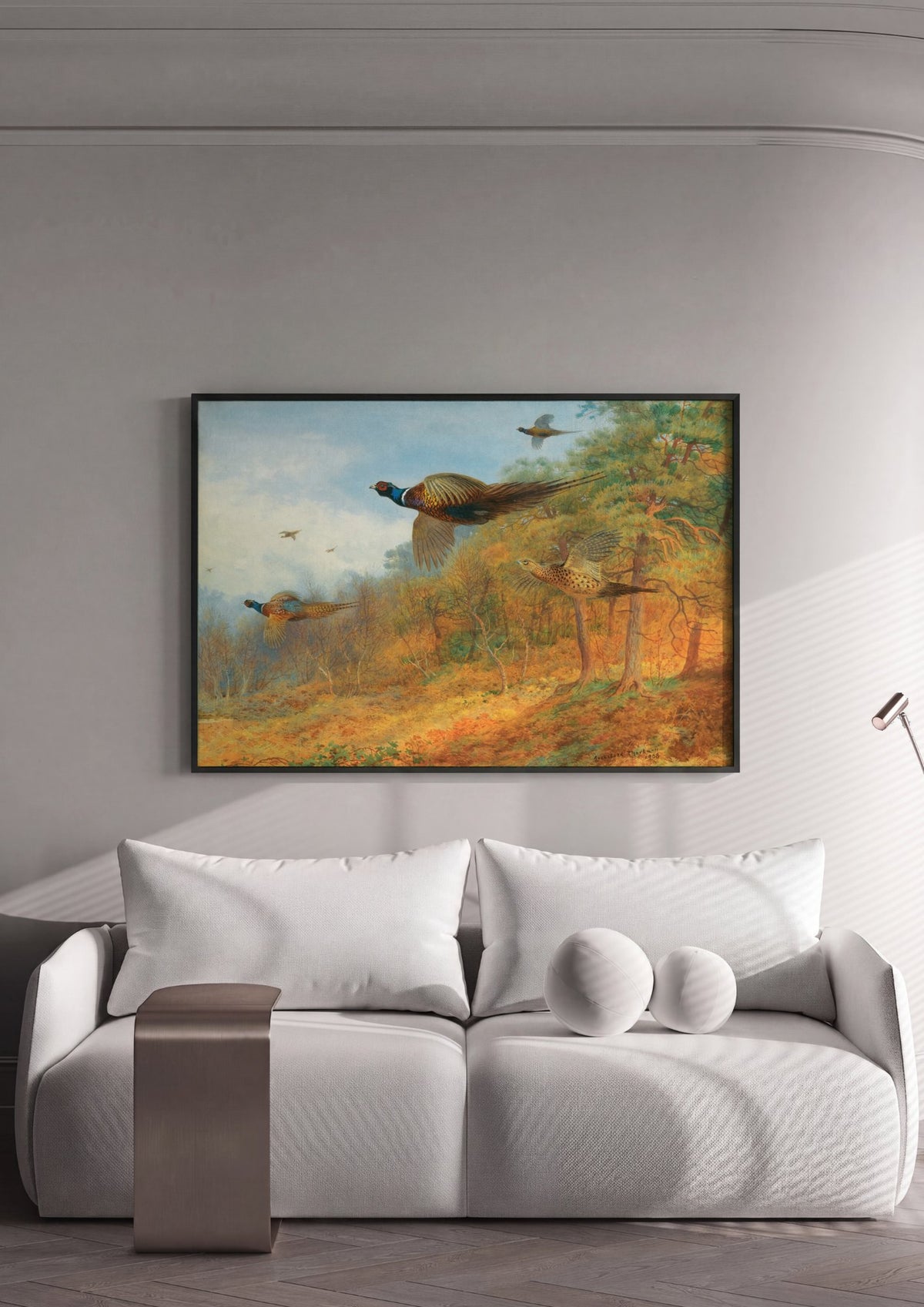 Quadro Decorativo Faisões em Voo - Archibald Thorburn | quadro emoldurado na parede