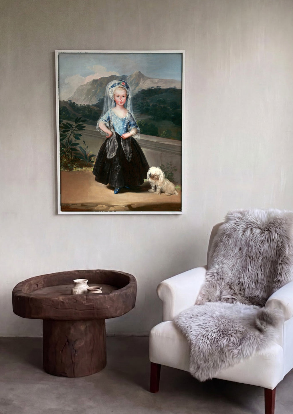 Quadro Decorativo A Menina de Goya - Goya | quadro emoldurado na parede