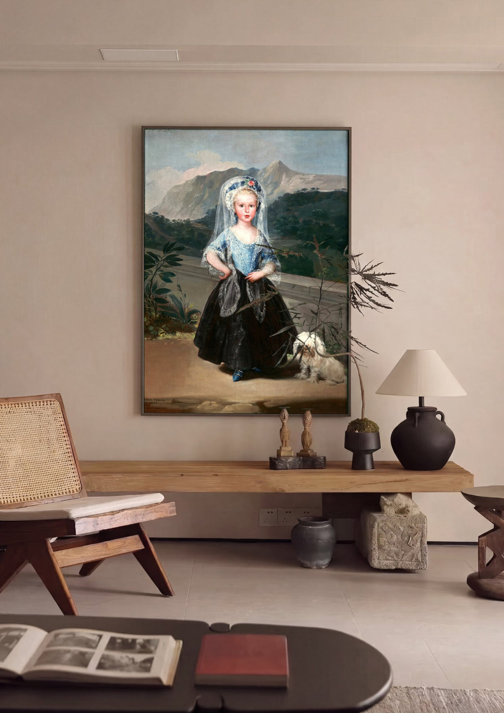 Quadro Decorativo A Menina de Goya - Goya | quadro emoldurado na parede
