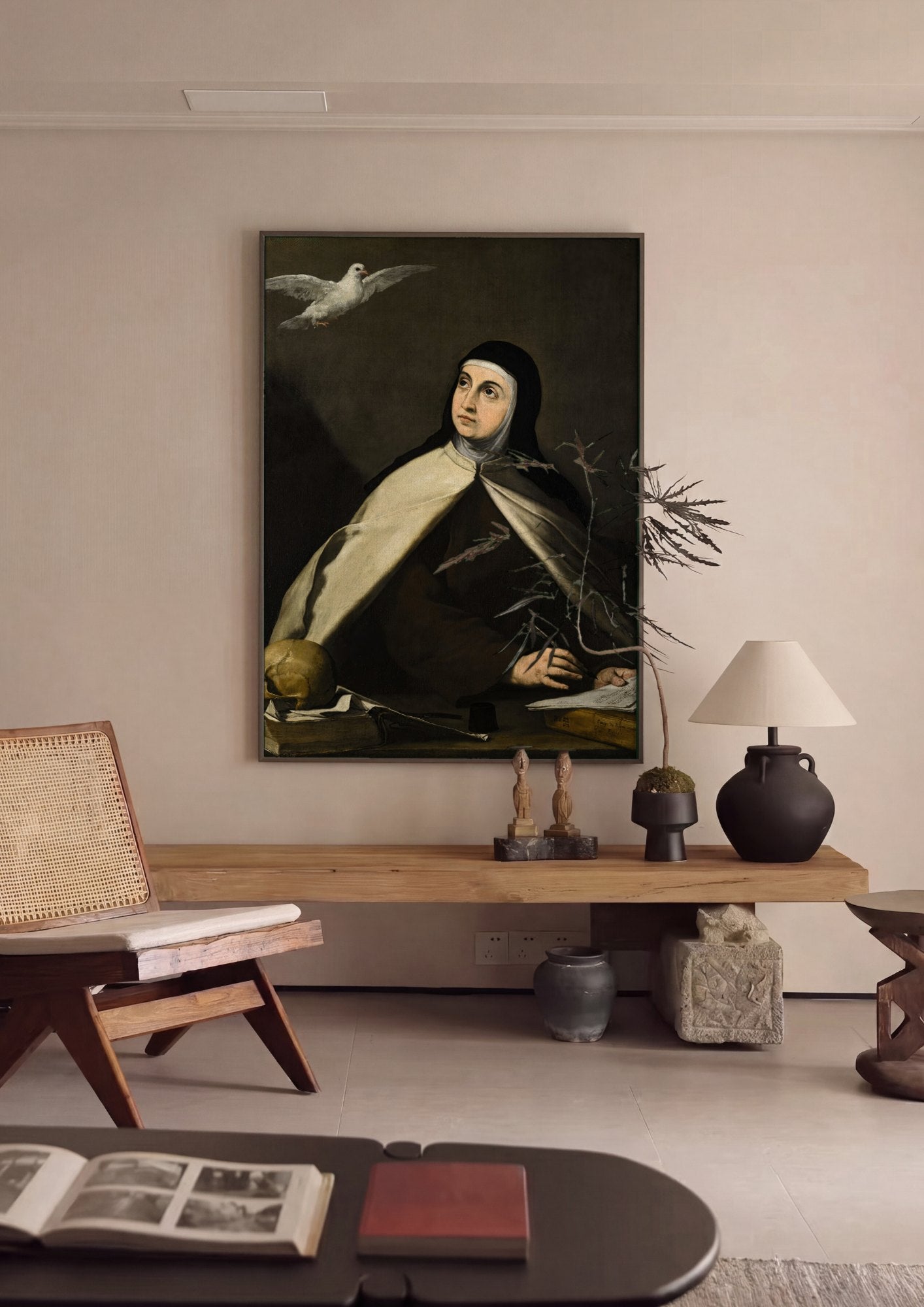 Quadro Decorativo Santa Teresa de Ávila - Jusepe de Ribera | quadro emoldurado na parede