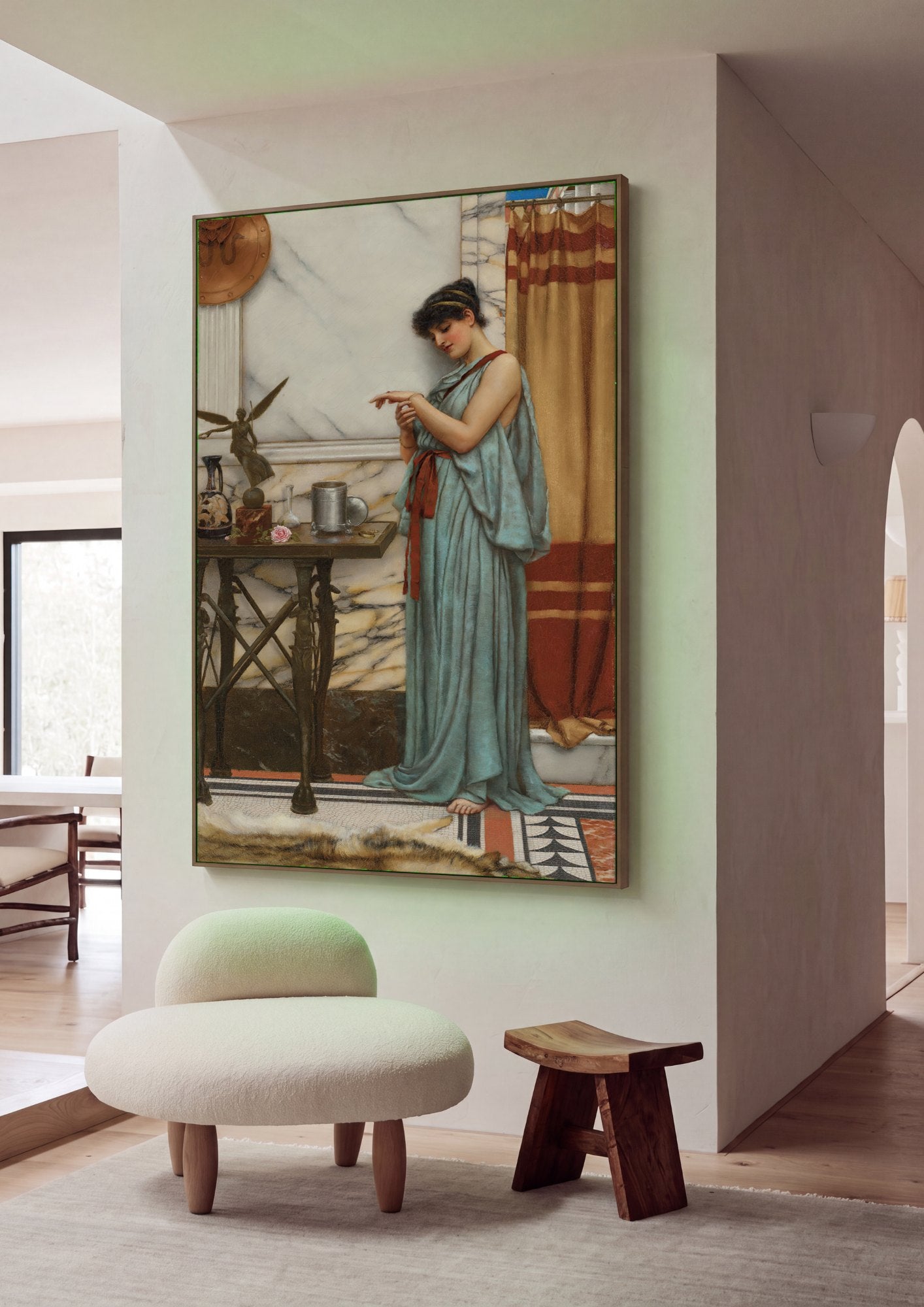 Quadro Decorativo A Toilette - John William Godward | quadro emoldurado na parede