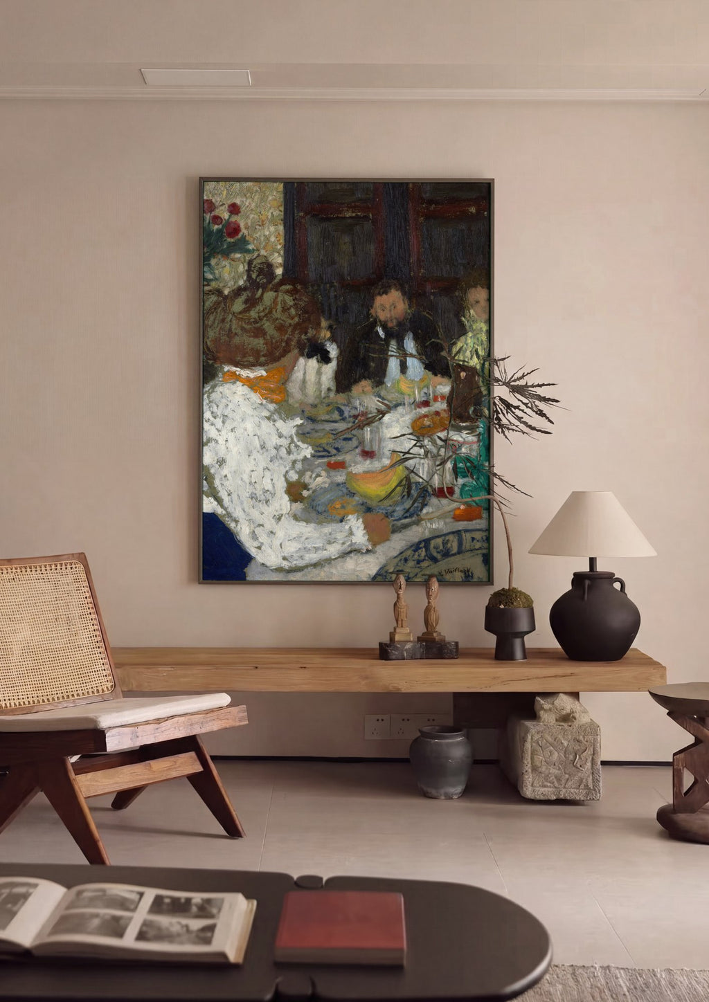 Quadro Decorativo A Mesa de Jantar - Édouard Vuillard | quadro emoldurado na parede