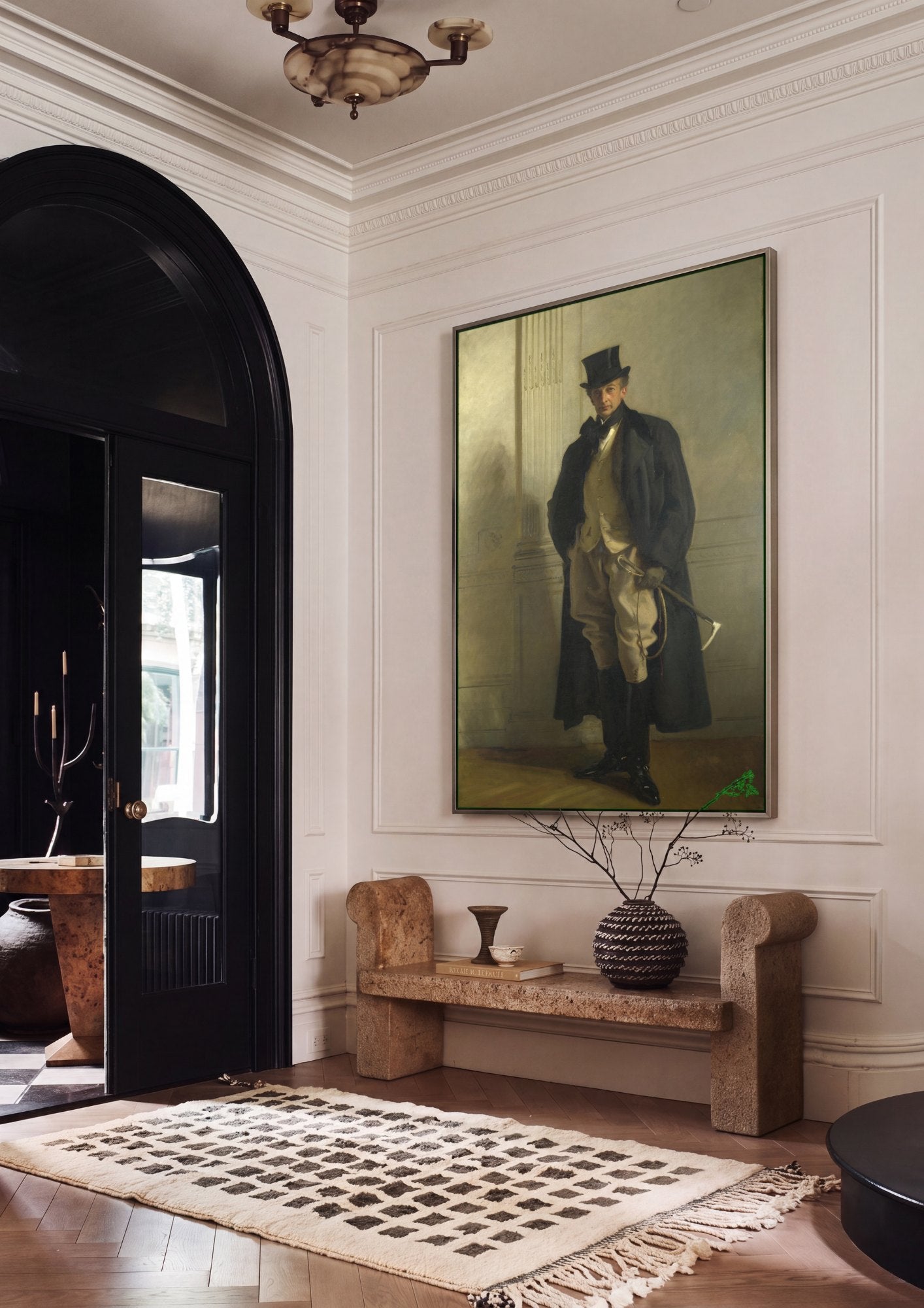 Quadro Decorativo: Retrato de Homem Elegante - John Singer Sargent | quadro emoldurado na parede
