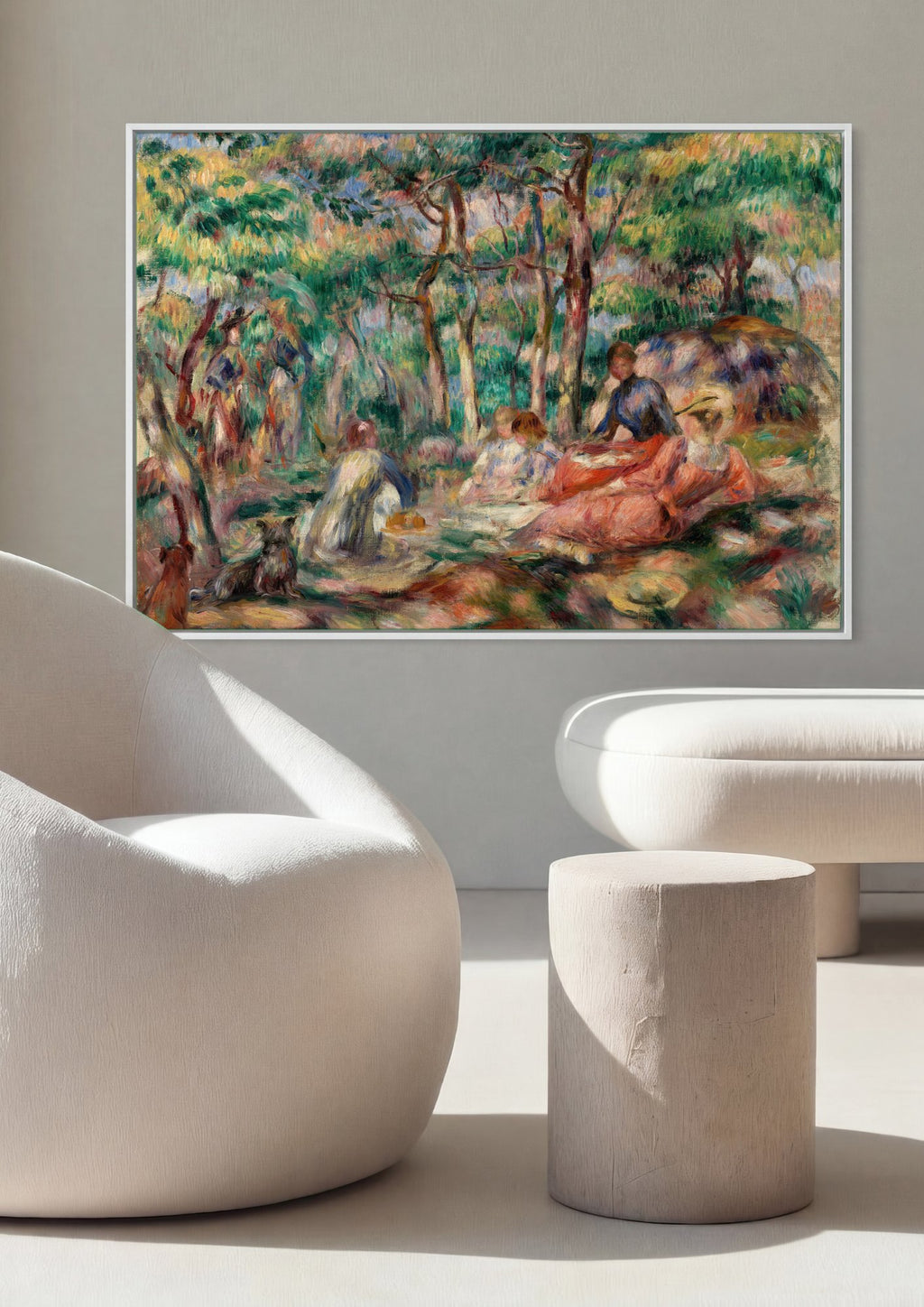 Quadro Decorativo Piquenique na Floresta - Renoir | quadro emoldurado na parede