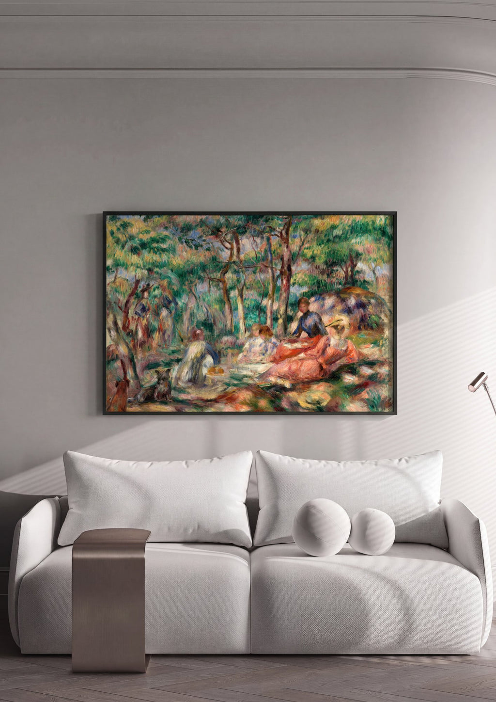 Quadro Decorativo Piquenique na Floresta - Renoir | quadro emoldurado na parede