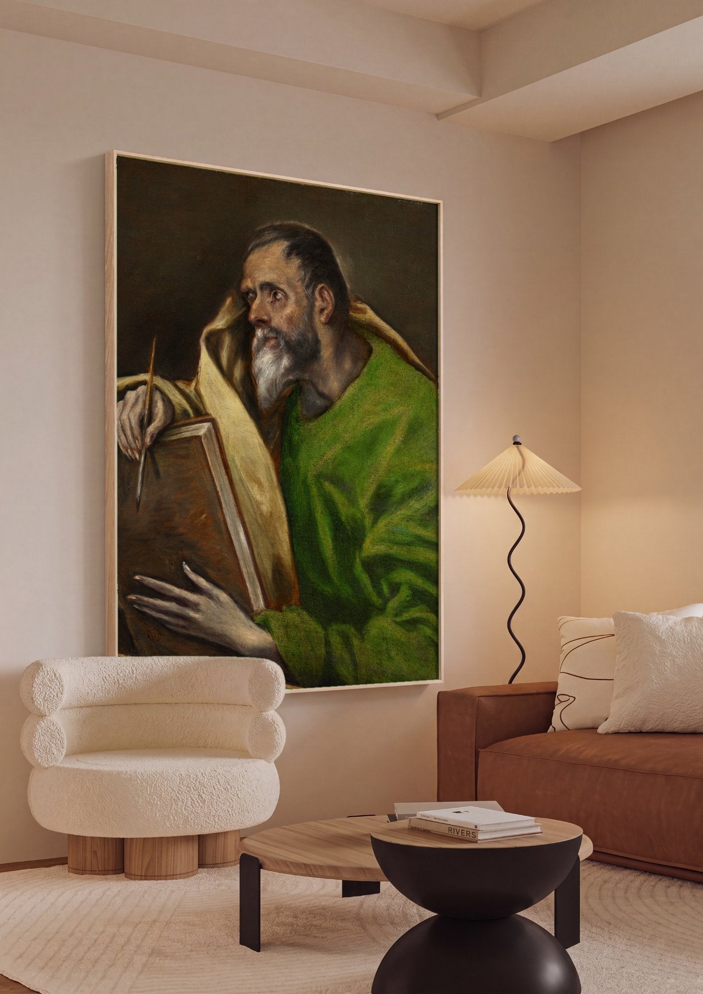 Quadro Decorativo Apóstolo/Evangelista - El Greco em ambiente decorado