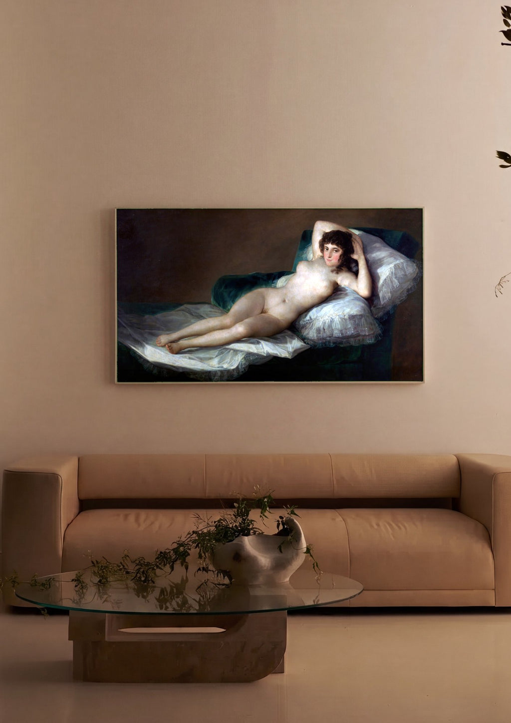 Quadro Decorativo A Maja Nua - Goya | quadro emoldurado na parede