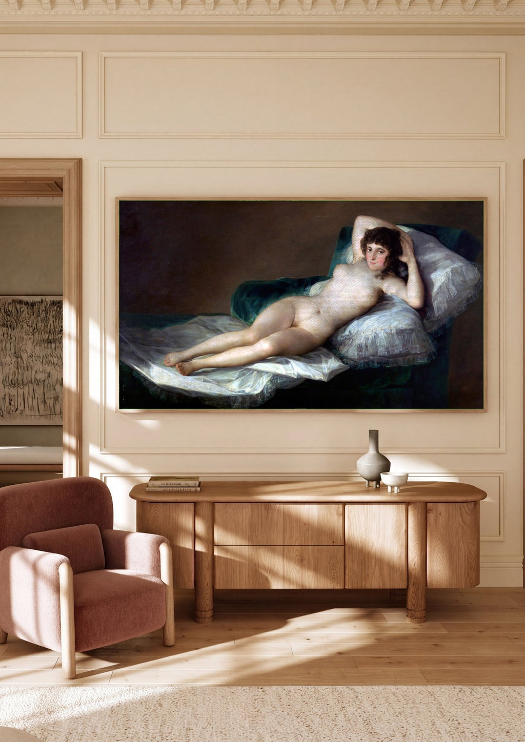 Quadro Decorativo A Maja Nua - Goya | quadro emoldurado na parede