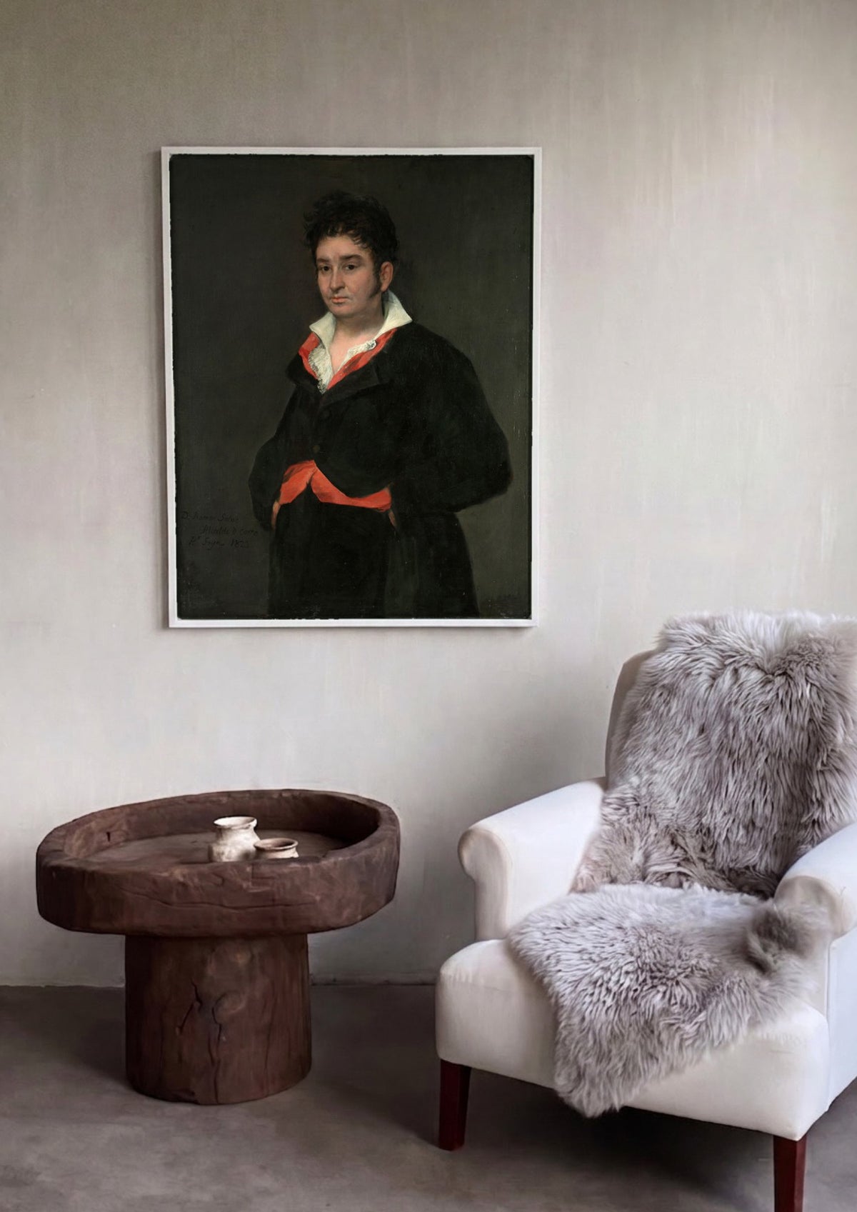 Quadro Decorativo D. Ramón Satue - Goya | quadro emoldurado na parede