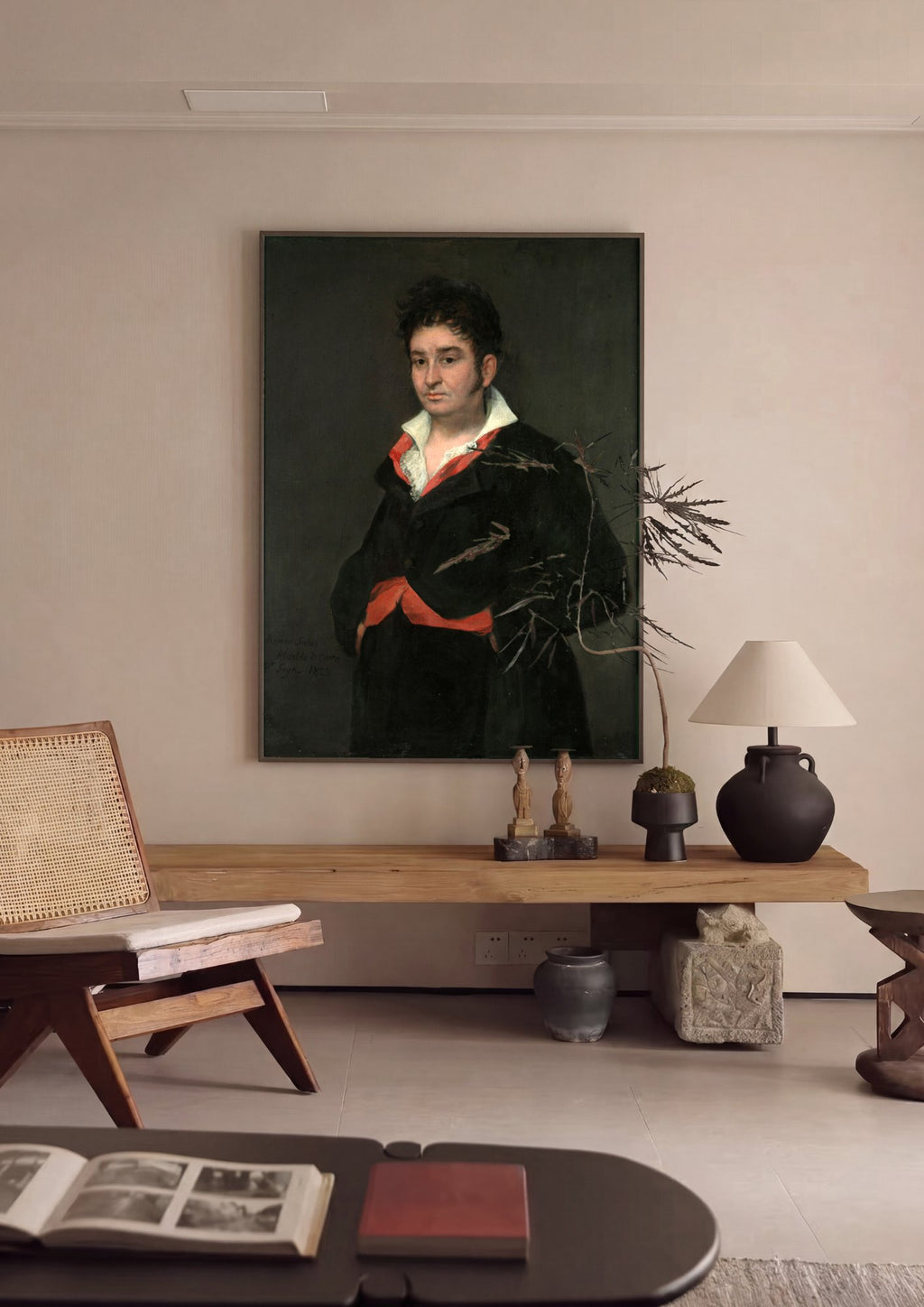Quadro Decorativo D. Ramón Satue - Goya | quadro emoldurado na parede