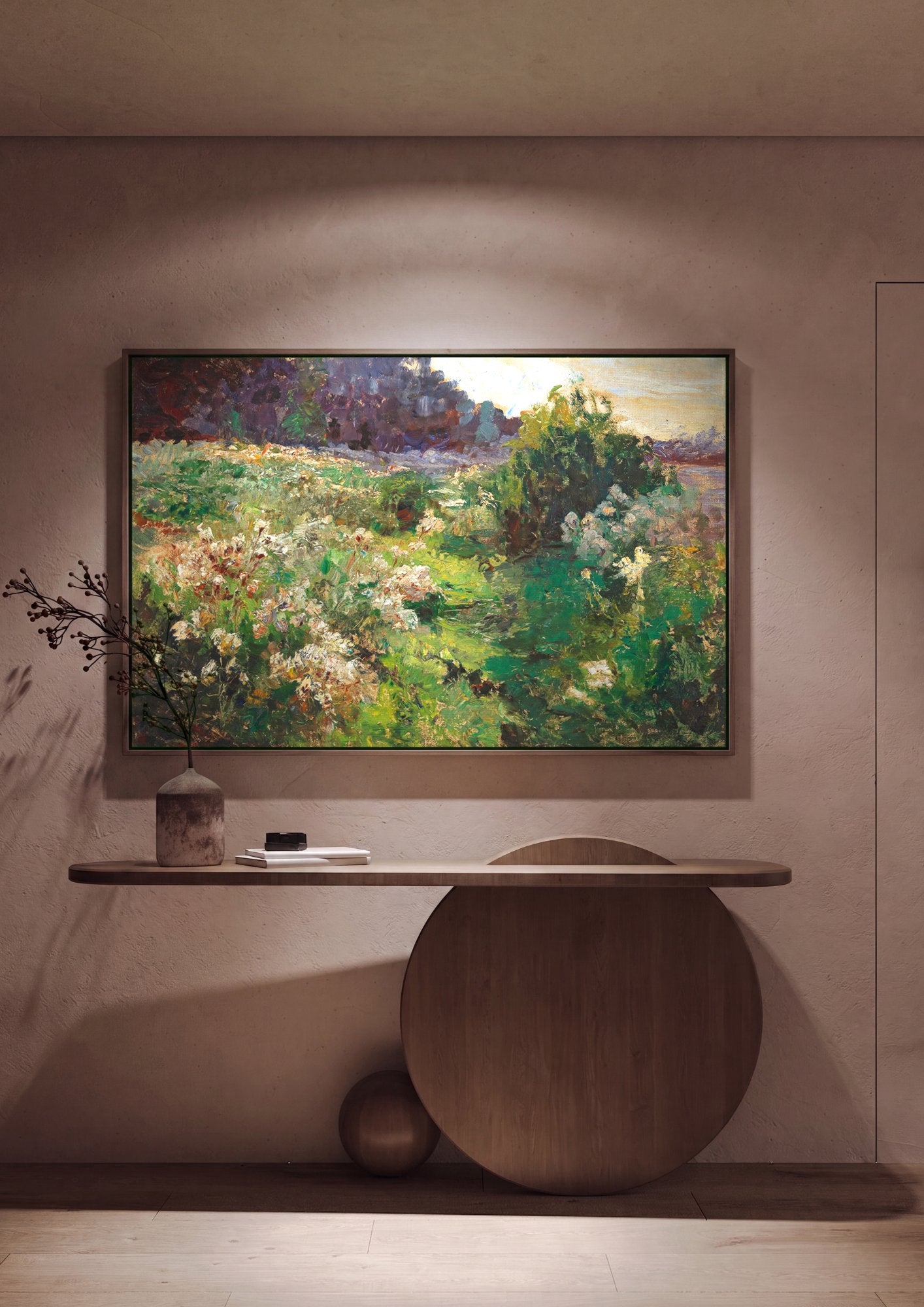 Quadro Decorativo Campo de Flores - Olga Wisinger-Florian em ambiente decorado