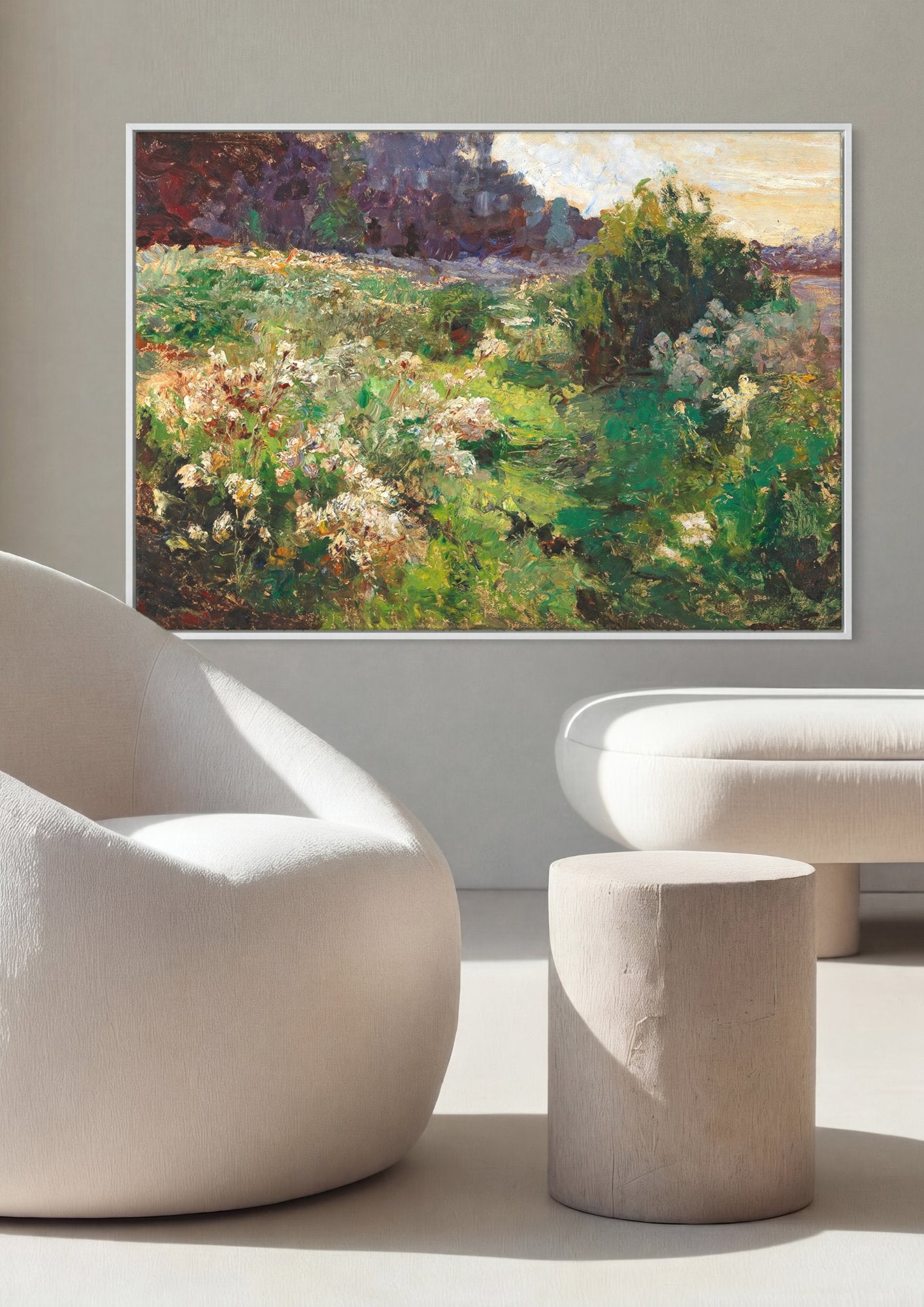 Quadro Decorativo Campo de Flores - Olga Wisinger-Florian em ambiente decorado