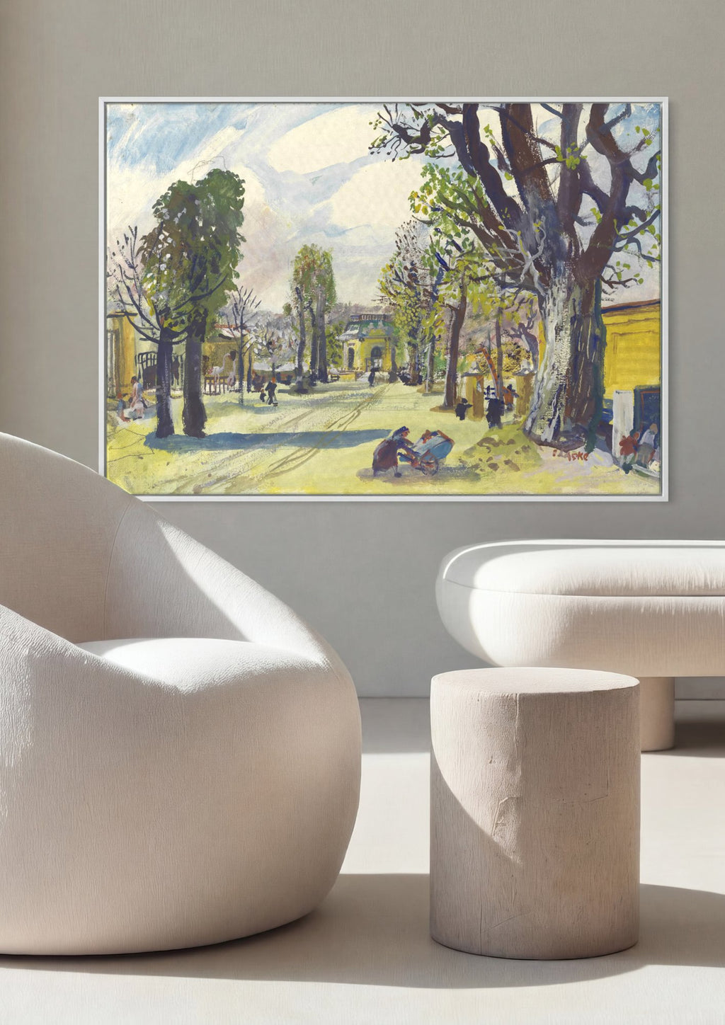 Quadro Decorativo de Caminho Arborizado - Oskar Laske em ambiente decorado