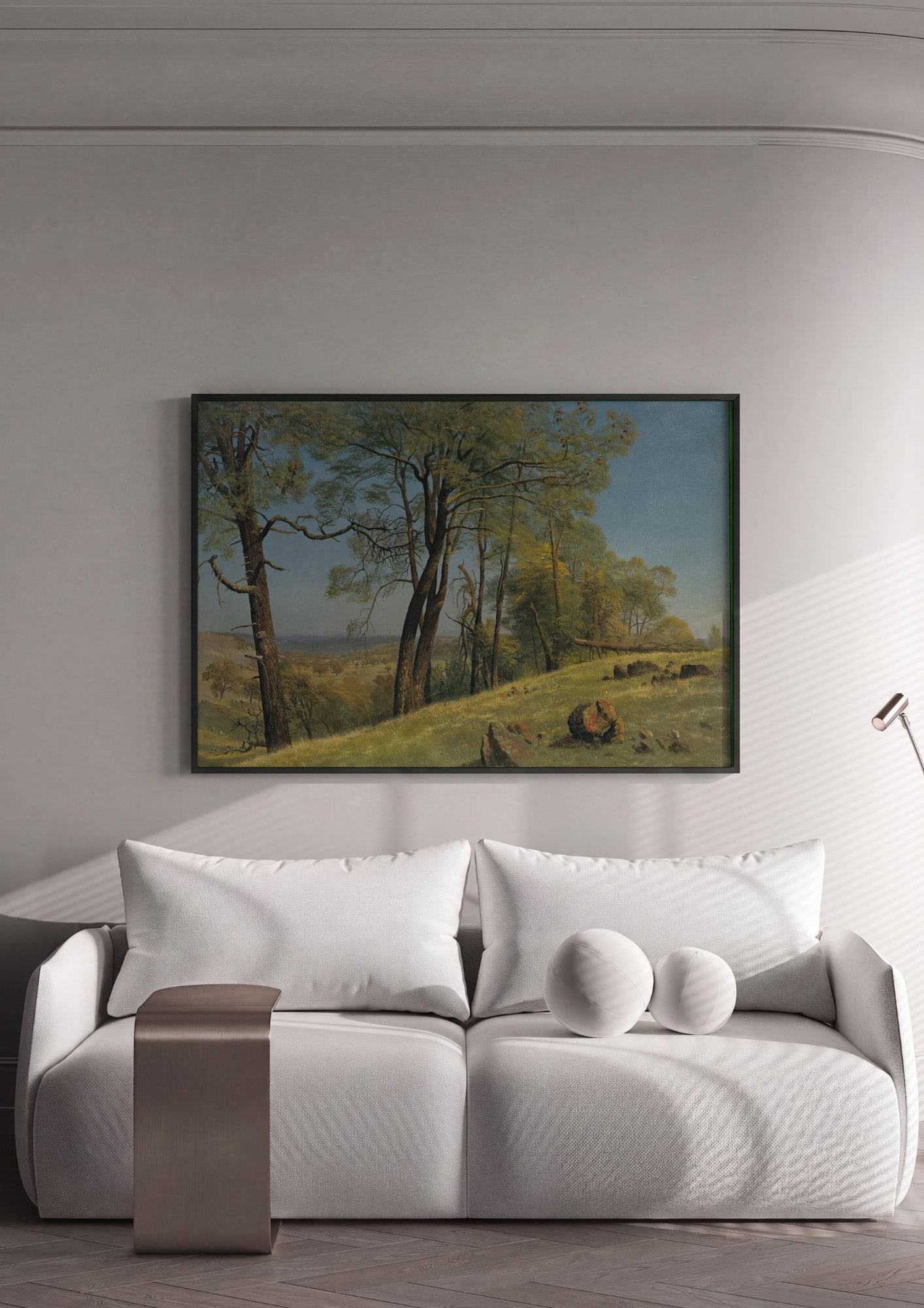 Quadro Decorativo Paisagem Arborizada - Albert Bierstadt em ambiente decorado