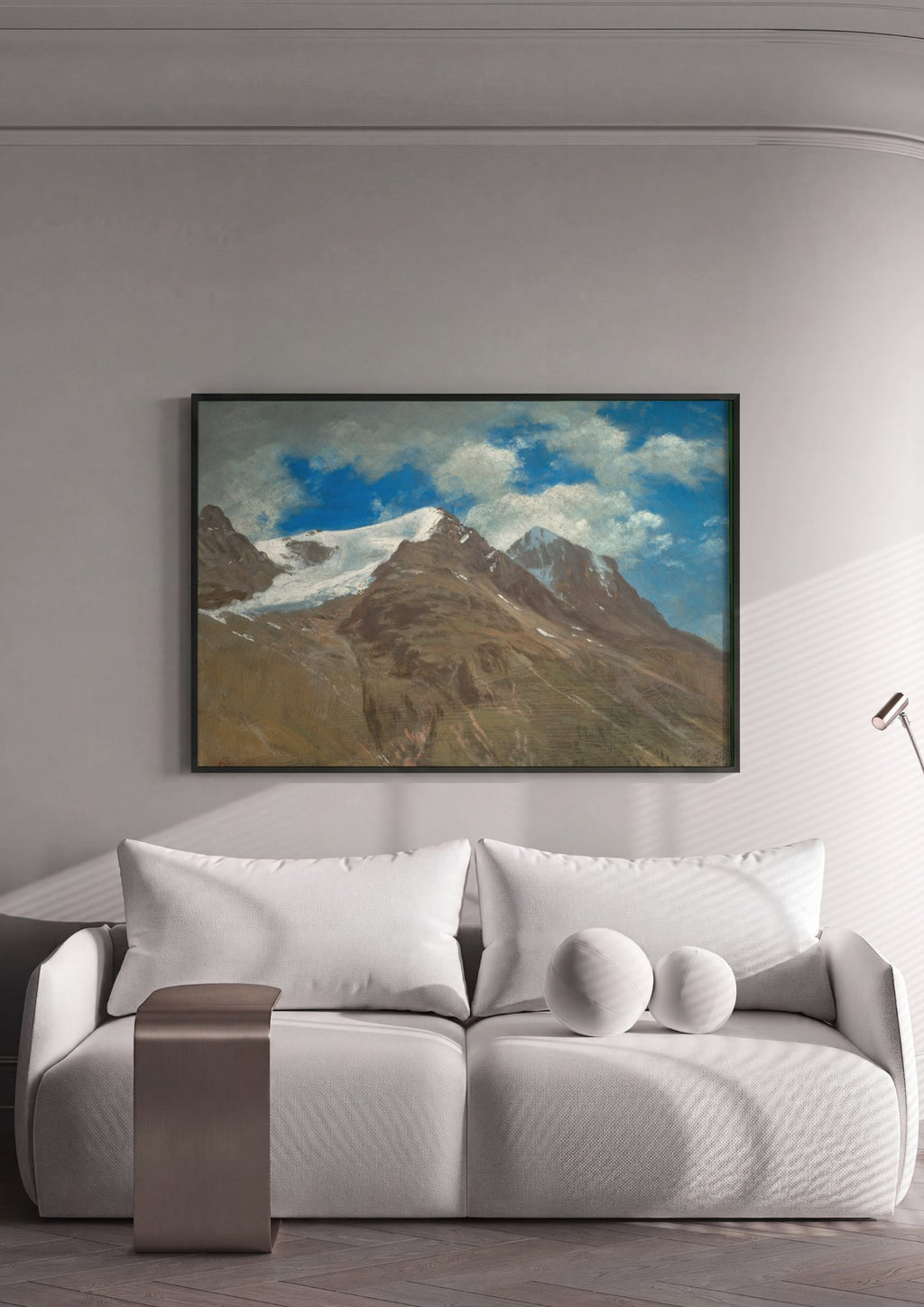 Quadro Decorativo Montanhas Rochosas - Albert Bierstadt em ambiente decorado
