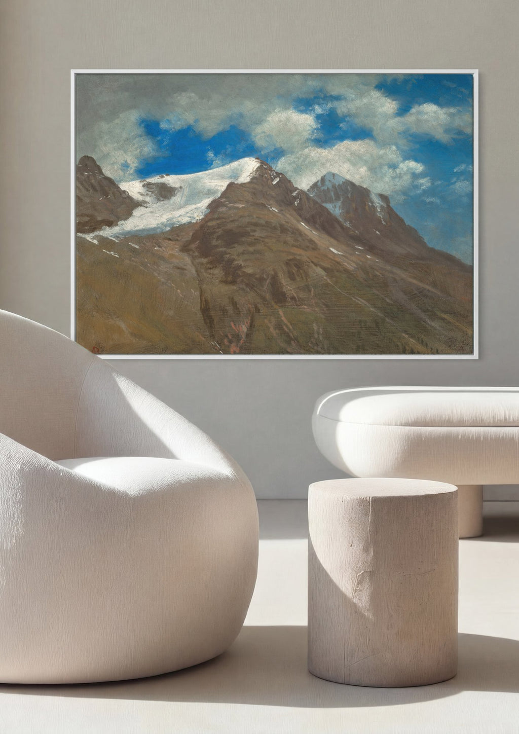 Quadro Decorativo Montanhas Rochosas - Albert Bierstadt em ambiente decorado